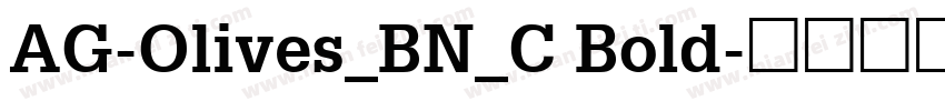 AG-Olives_BN_C Bold字体转换